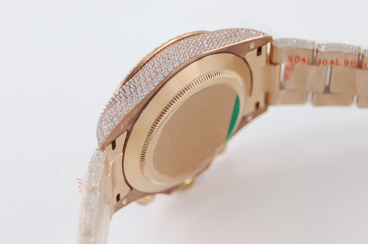 Daytona 116505 Diamond Paved Dial with Stick Marker in Rose Gold