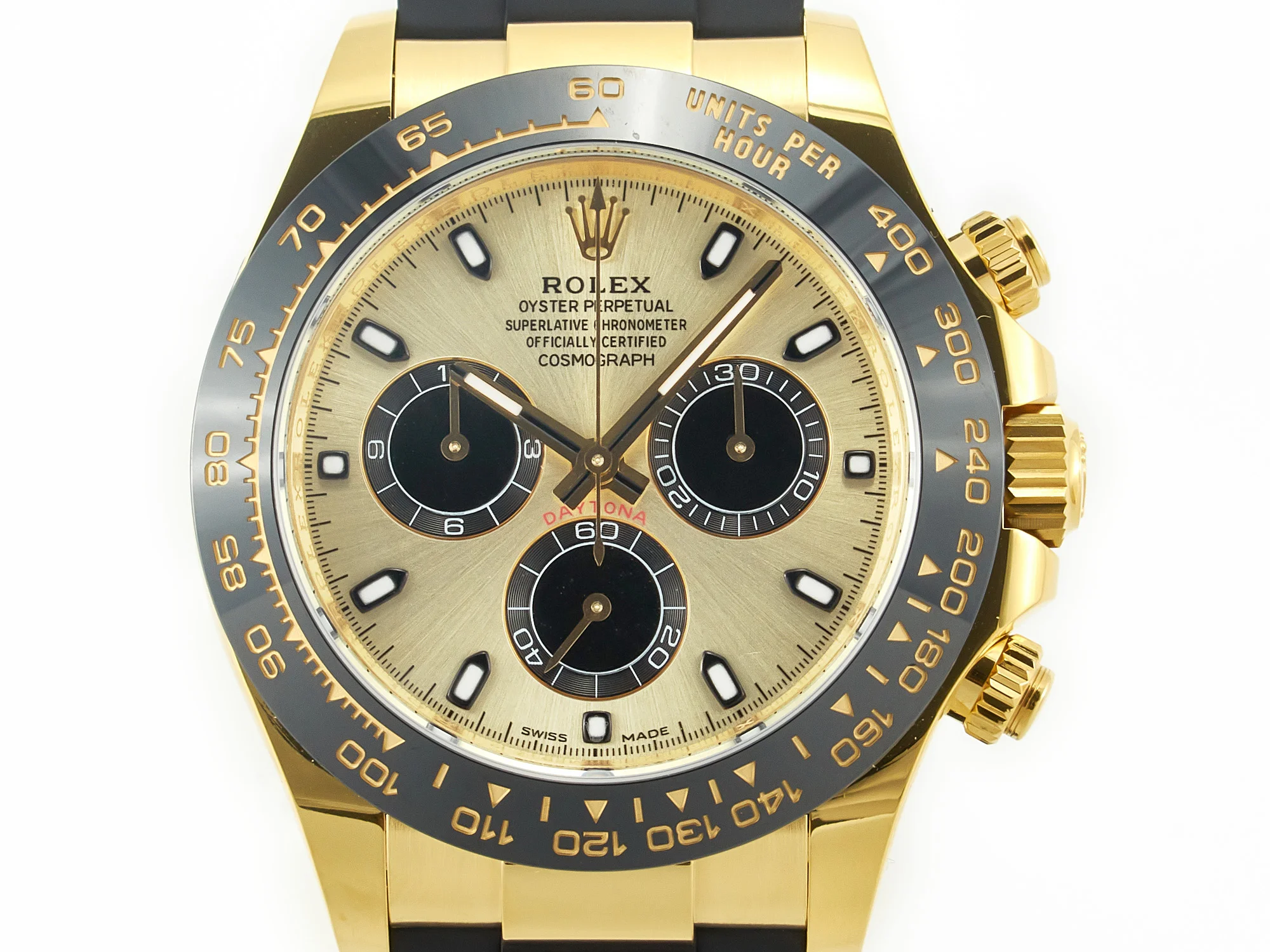 Daytona 116518 APS 1:1 Best Edition 904L SS Case YG Dial on Oysterflex Strap SH4130 (Gain Weight)