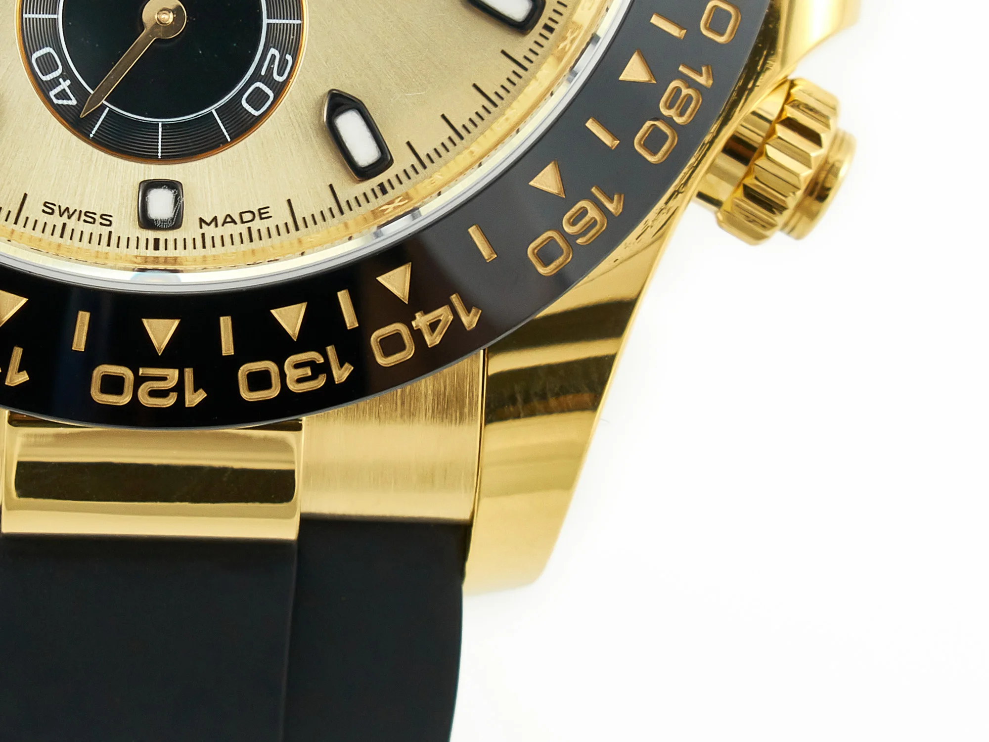 Daytona 116518 APS 1:1 Best Edition 904L SS Case YG Dial on Oysterflex Strap SH4130 (Gain Weight)