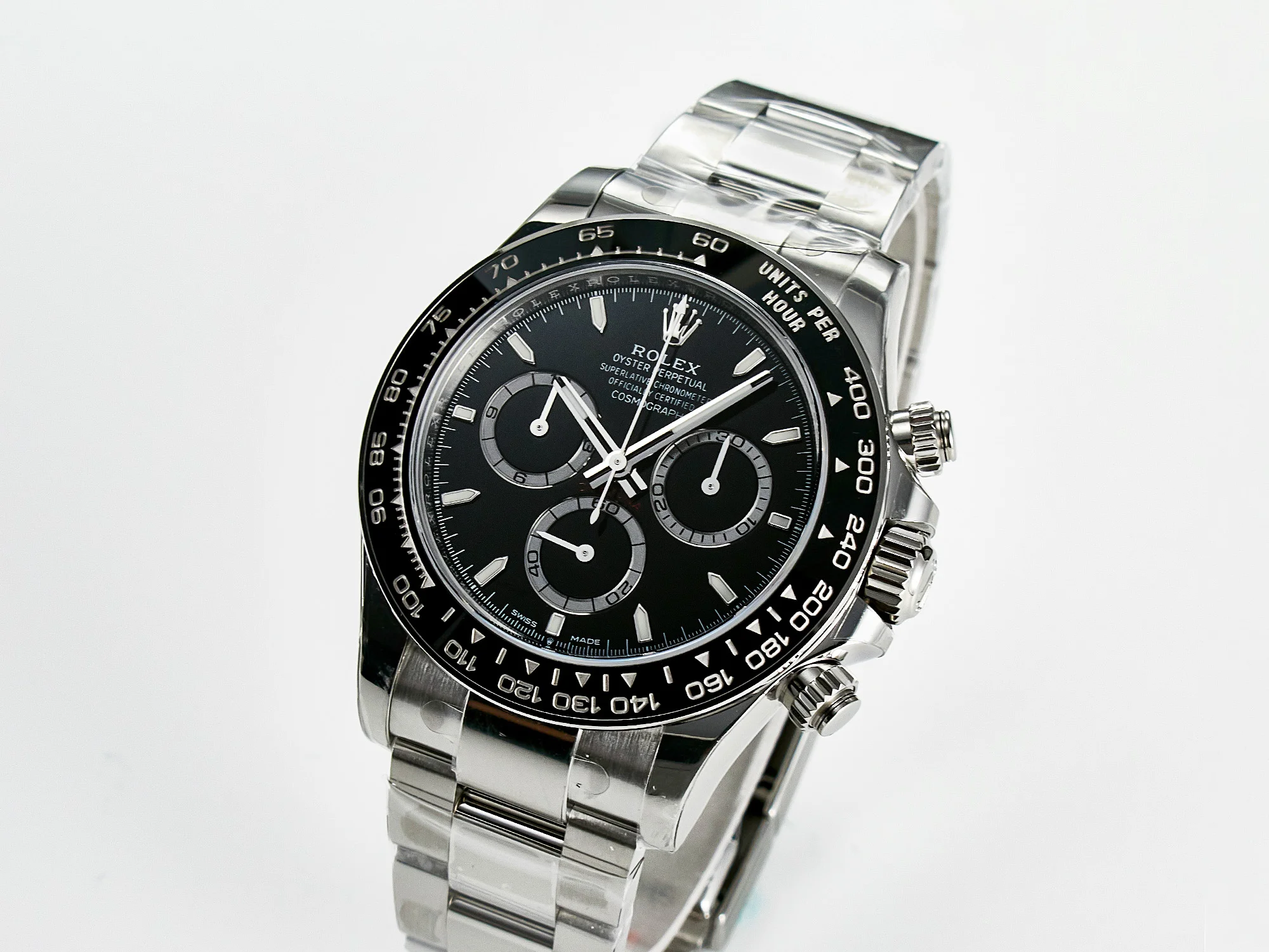 Daytona 126500 VSF 1:1 Best Edition 904L Steel Black Dial on SS Bracelet DD4131