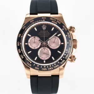 Daytona 126515 QF 1:1 Best Edition Black/RG Dial on Oysterflex Strap SH4131 V6 （Gain Weight）