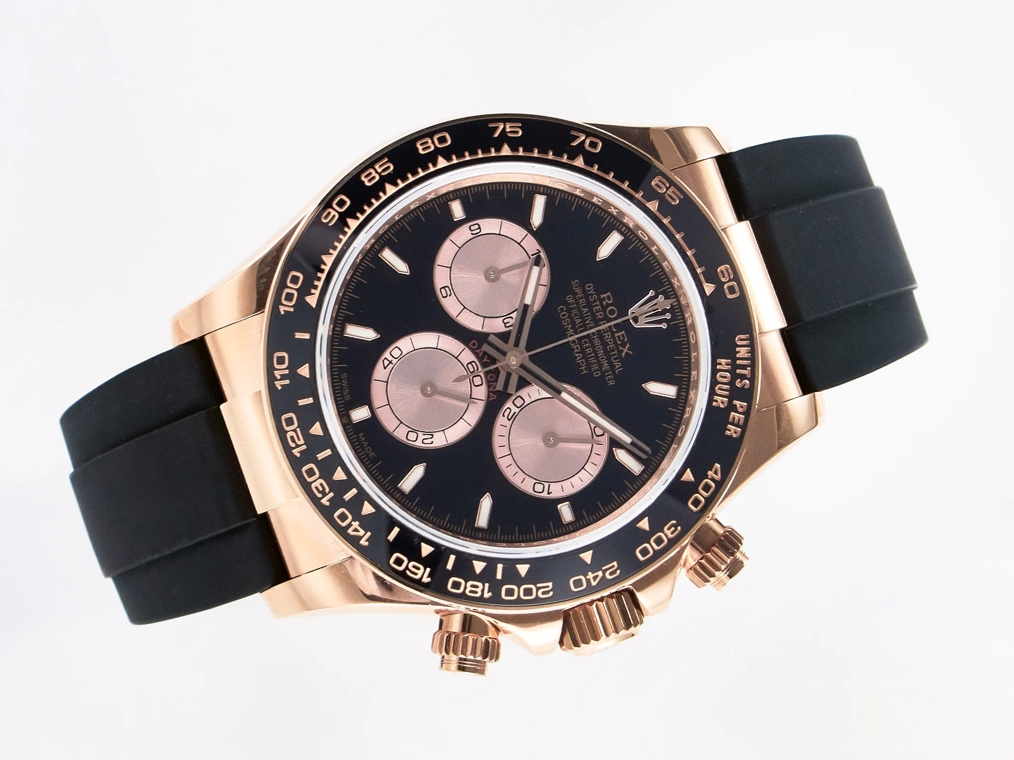 Daytona 126515 QF 1:1 Best Edition Black/RG Dial on Oysterflex Strap SH4131 V6 (Gain Weight)