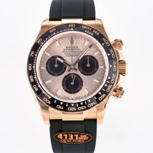Daytona 126515 QF 1:1 Best Edition RG/Black Dial on Oysterflex Strap SH4131 V6（Gain Weight）
