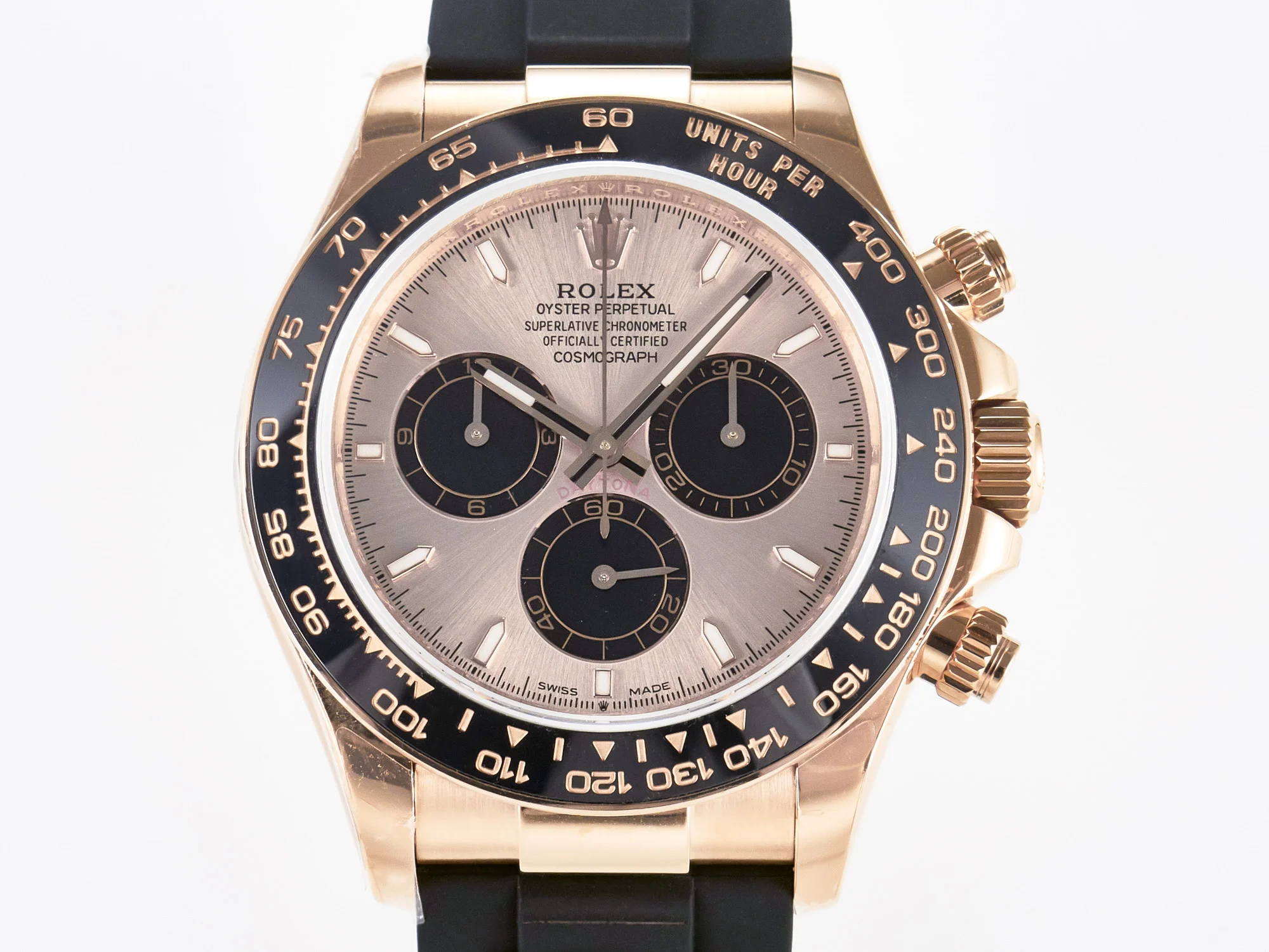 Daytona 126515 QF 1:1 Best Edition RG/Black Dial on Oysterflex Strap SH4131 V6(Gain Weight)
