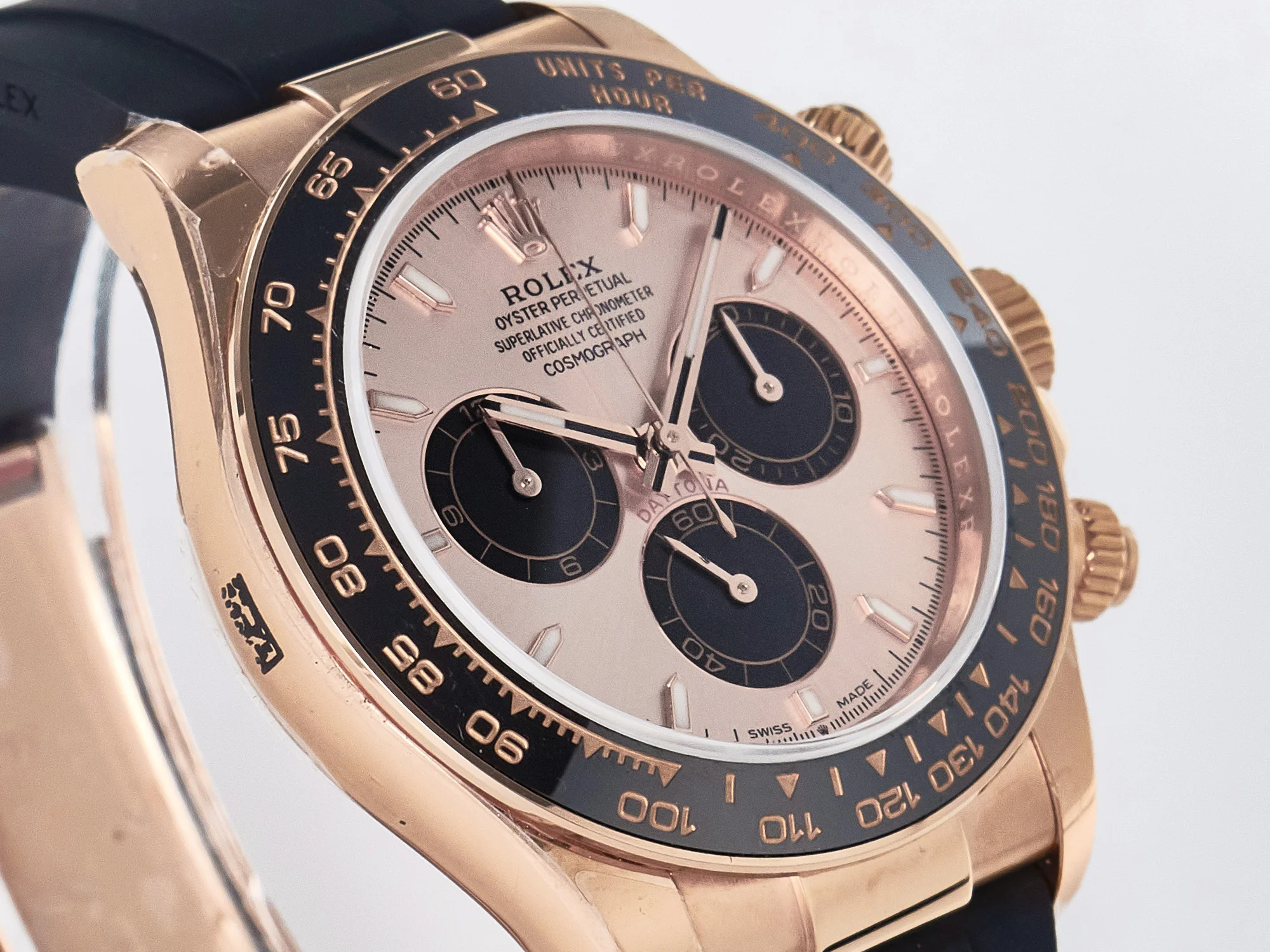 Daytona 126515 QF 1:1 Best Edition RG/Black Dial on Oysterflex Strap SH4131 V6(Gain Weight)