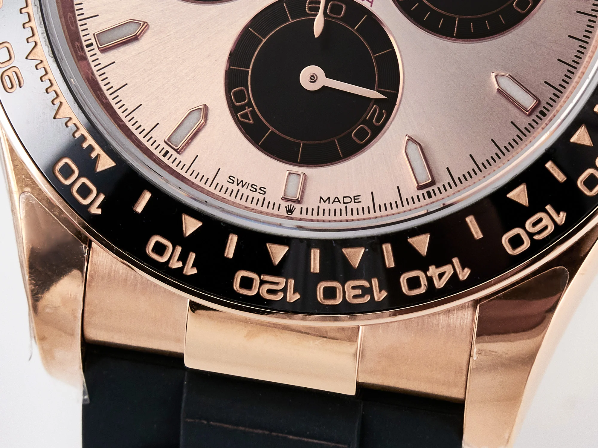 Daytona 126515 QF 1:1 Best Edition RG/Black Dial on Oysterflex Strap SH4131 V6(Gain Weight)
