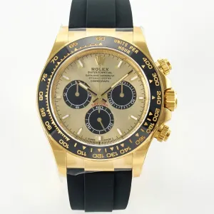 Daytona 126518 Clean YG 1:1 Best Edition YG Dial on Oysterflex Rubber Strap SH4131