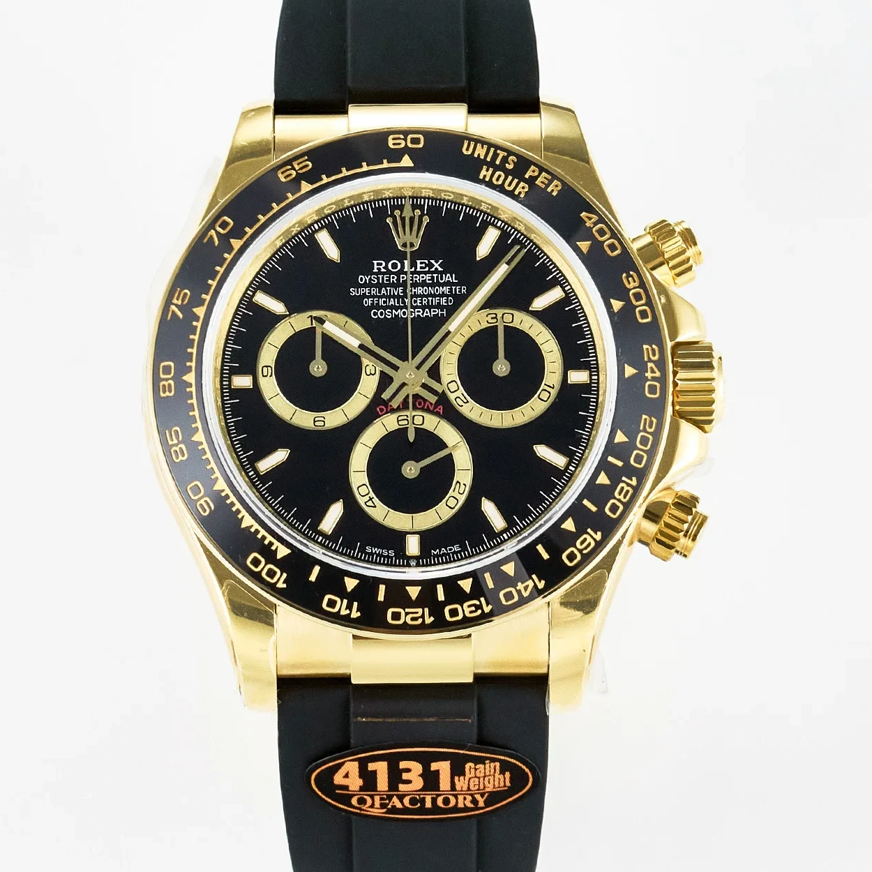 Daytona 126518 QF 1:1 Best Edition Black Dial on Oysterflex Strap SH4131 V6(Gain Weight)