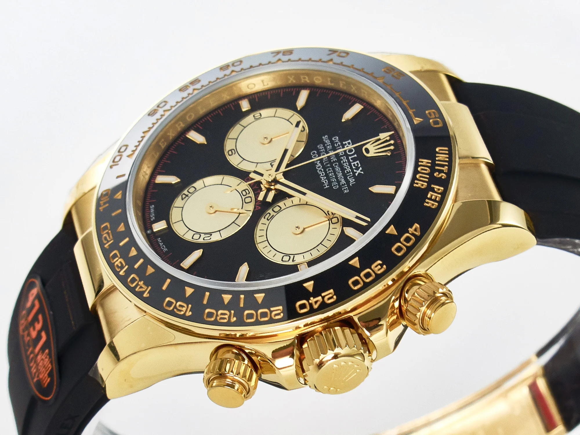 Daytona 126518 QF 1:1 Best Edition Black/YG Dial on Oysterflex Strap SH4131 V6(Gain Weight)