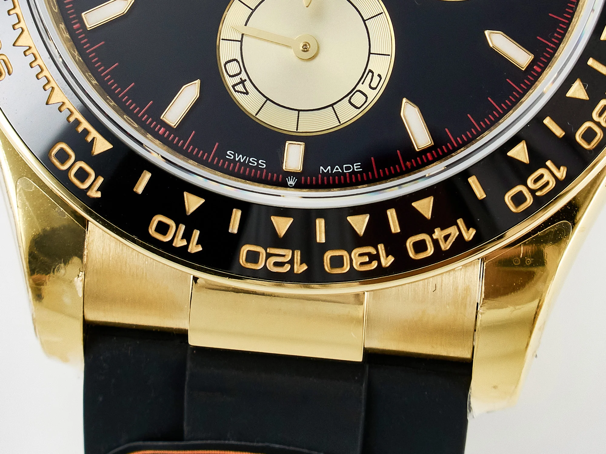 Daytona 126518 QF 1:1 Best Edition Black/YG Dial on Oysterflex Strap SH4131 V6(Gain Weight)