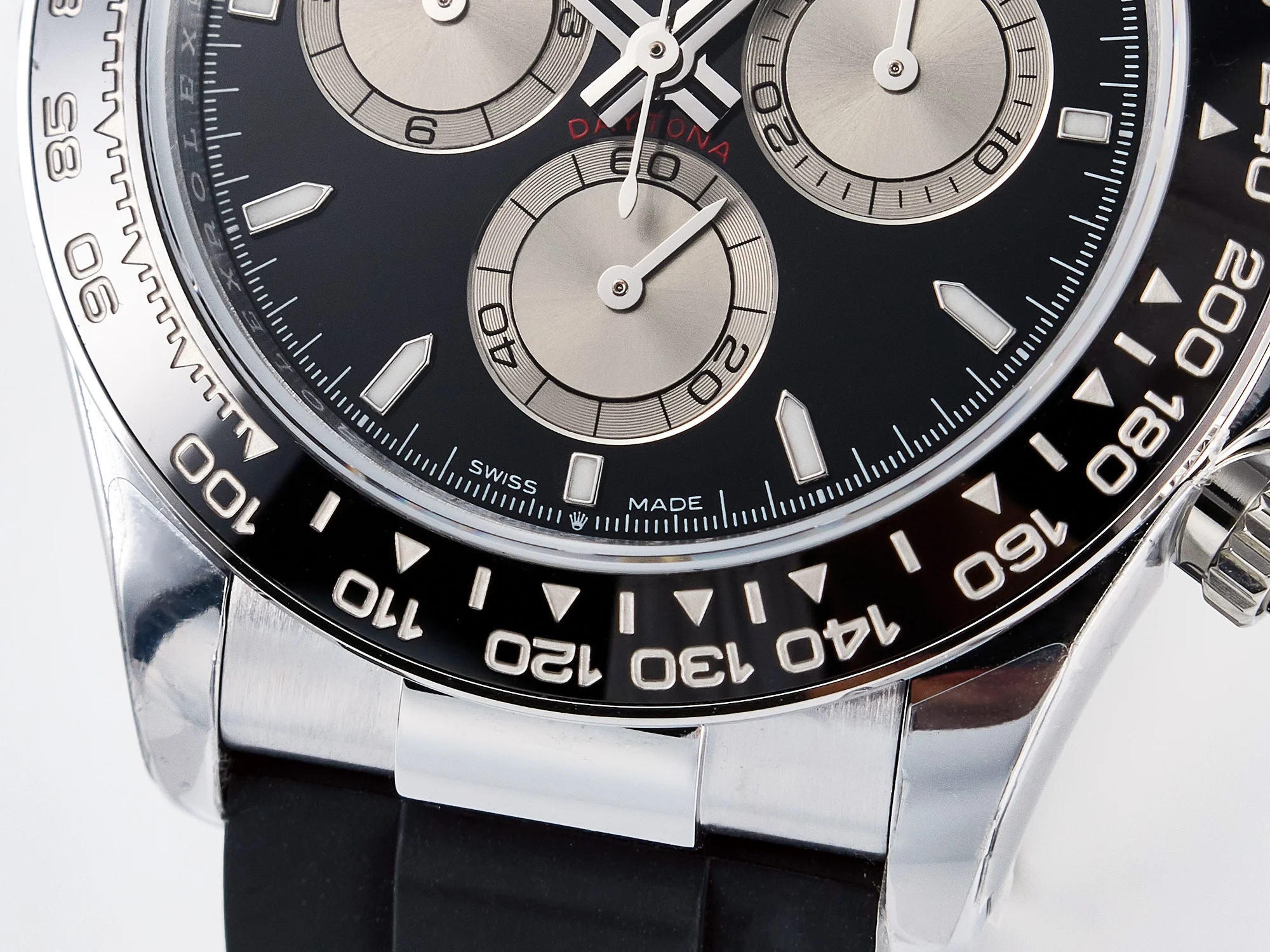 Daytona 126519 QF 1:1 Best Edition Black/Silver Dial on Oysterflex Strap SH4131 V6(Gain Weight)