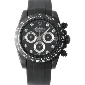 Daytona AET Black Classic on Rubber Strap