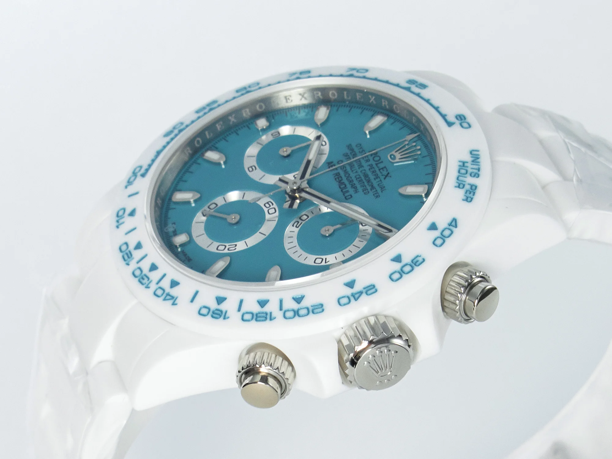 Daytona AET White Ceramic Case and Bracelet Tiffany Blue Dial N6F Best Edition SA4130