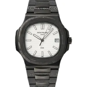 DiW Carbon Nautilus 5711 “Black Grail” White Dial