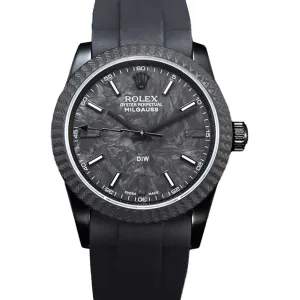 DIW Milgauss Carbon on Black Rubber Strap