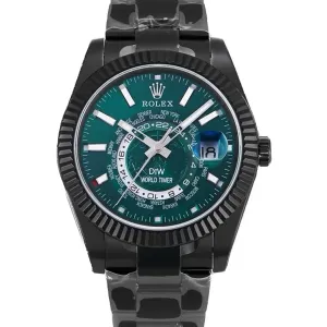 DIW Sky Dweller Black DLC Green Worldtimer