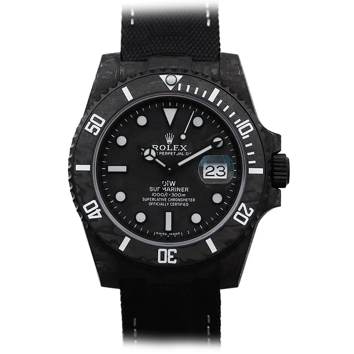 DIW Submariner All Carbon Black