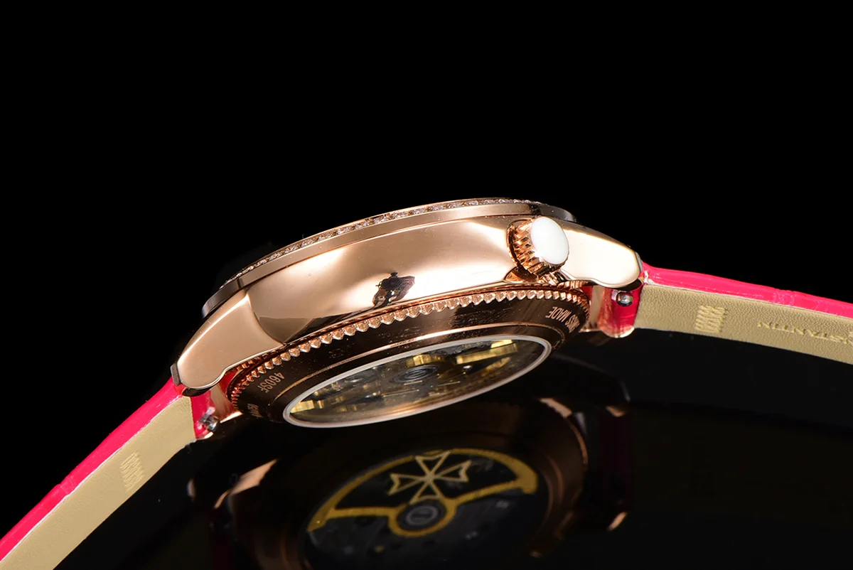 Egerie Muse Brown Dial in Pink Gold