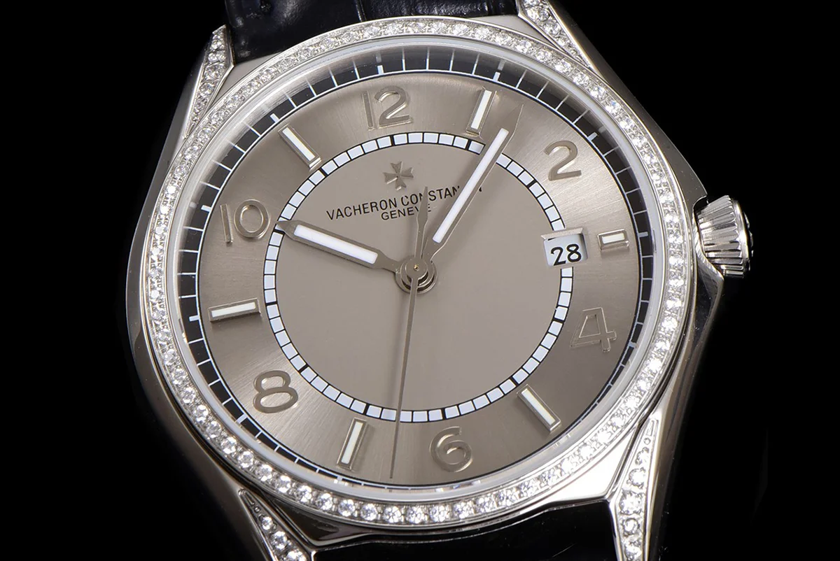 Fiftysix Grey Dial with Diamond Bezel in Steel Ref: 4600E