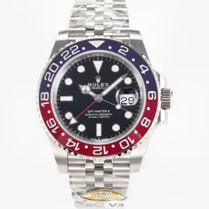 GMT-Master II 126710 BLRO Blue/Red Ceramic 904L ARF 1:1 Best Edition on Jubilee Bracelet SH3285 V3