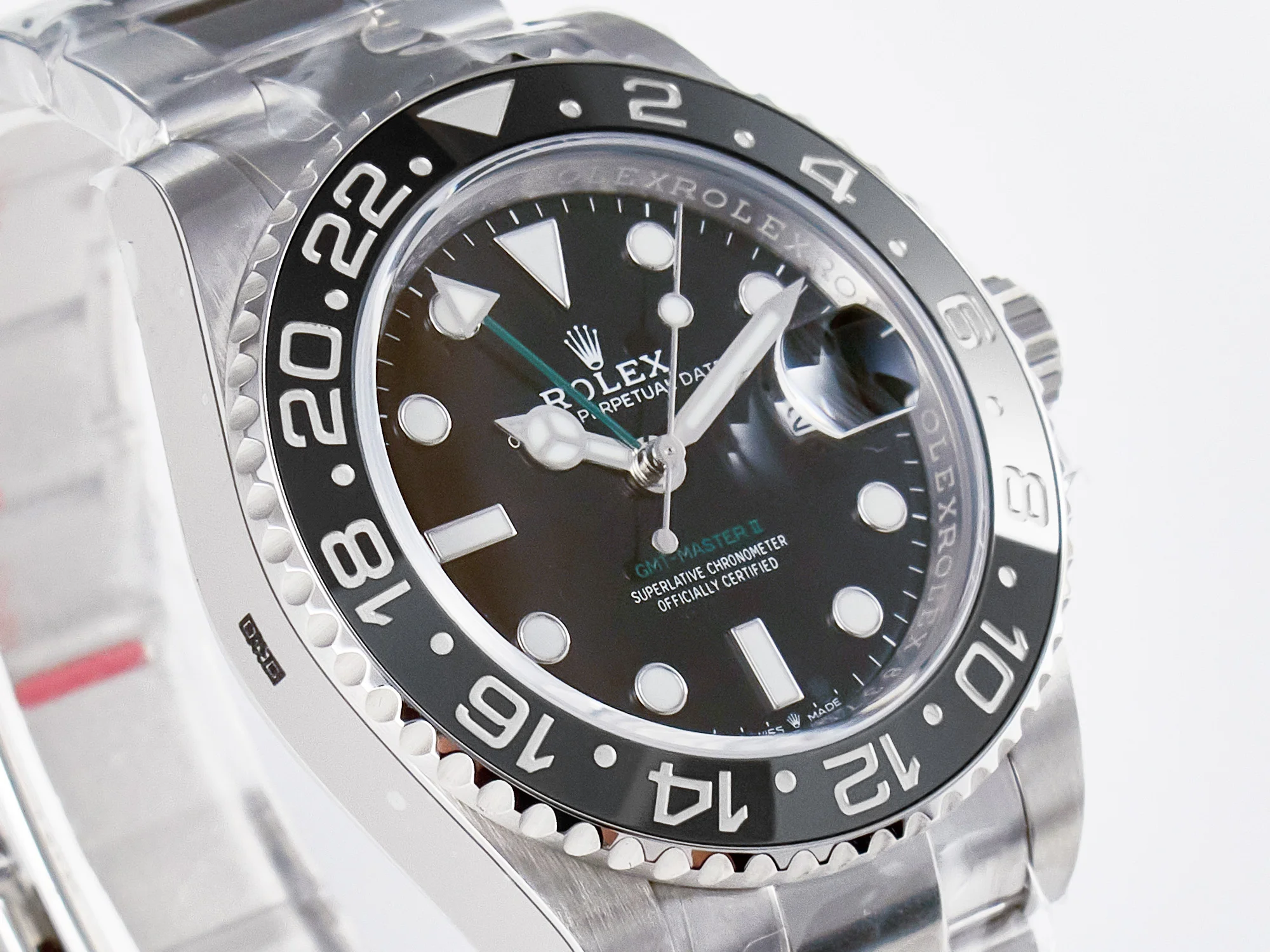 GMT-Master II 126710 GRNR Black/Gray Ceramic 904L Steel ARF 1:1 Best Edition on Oyster Strap SH3285