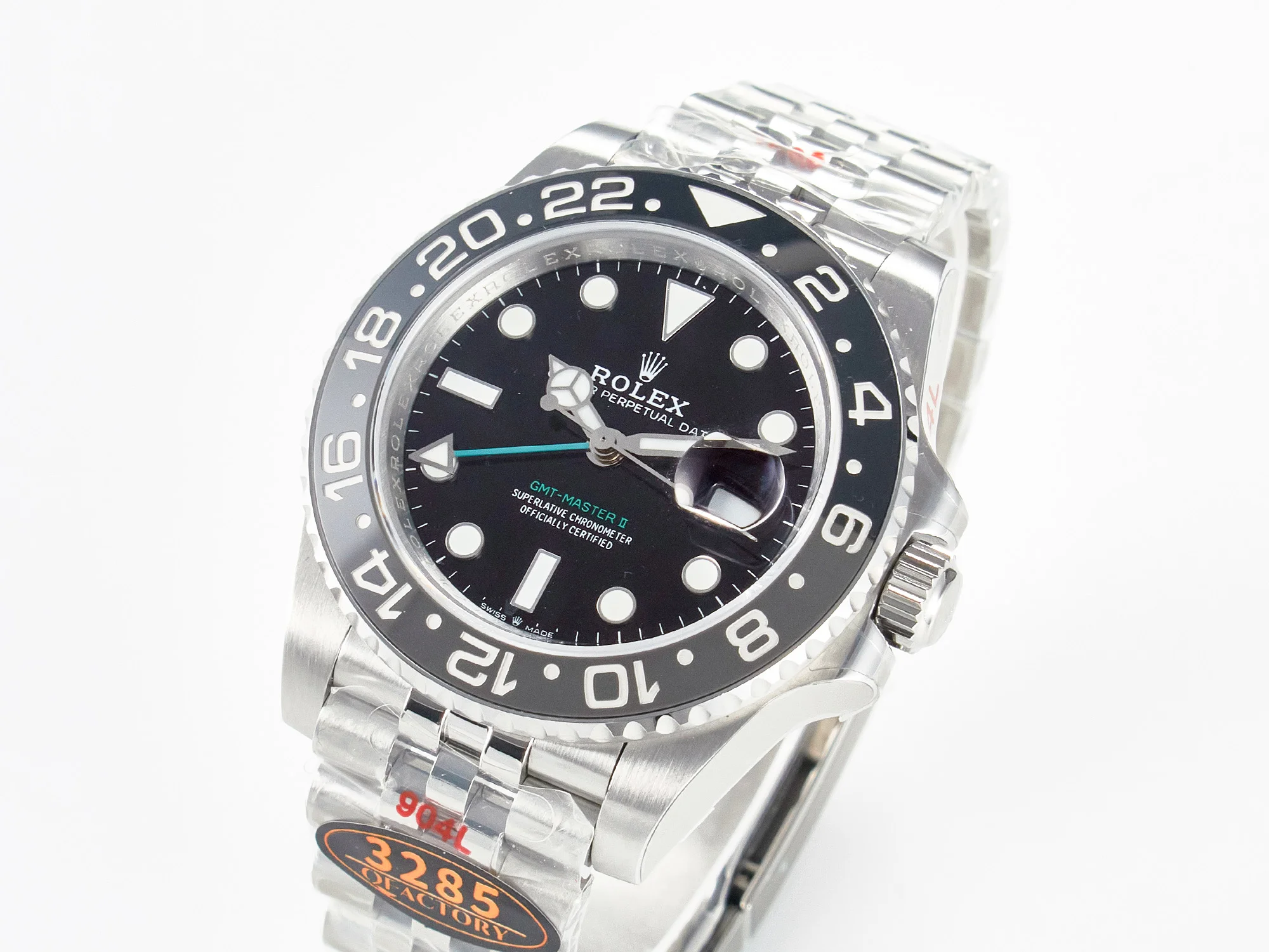 GMT-Master II 126710 GRNR Black/Grey Ceramic QF 1:1 Best Edition on Jubilee Bracelet VR3285 CHS
