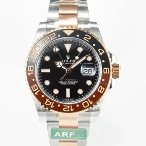 GMT-Master II 126711 CHNR ARF 1:1 Best Edition on Black Dial SS/RG Bracelet Super Clone VR3285 CHS (Gain Weight)