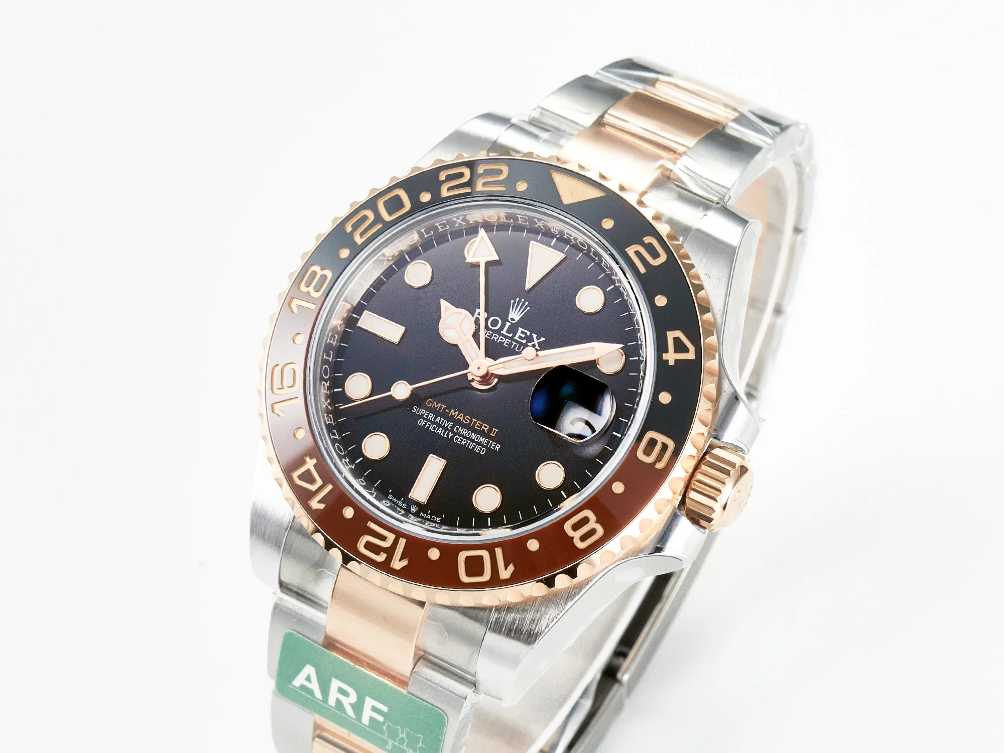 GMT-Master II 126711 CHNR ARF 1:1 Best Edition on Black Dial SS/RG Bracelet Super Clone VR3285 CHS (Gain Weight)