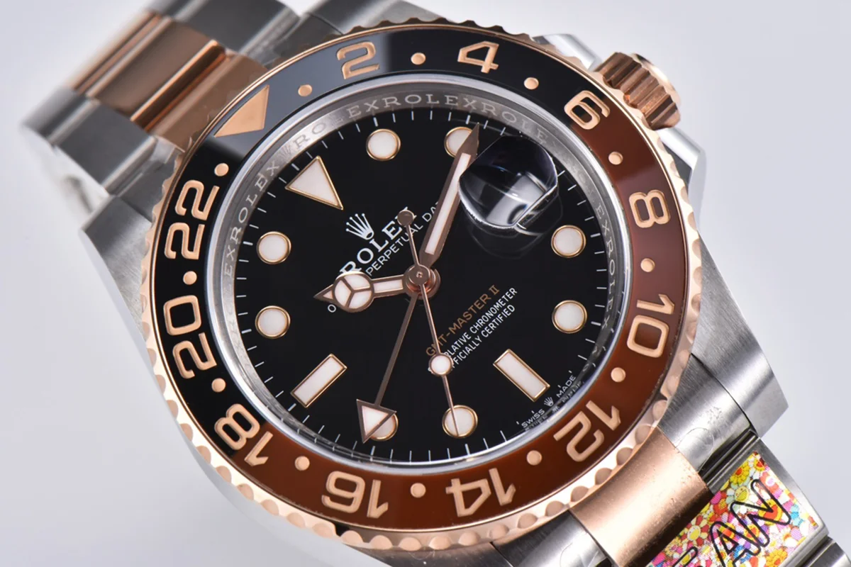 GMT Master II 126715CHNR “Rootbeer” in Everose Gold and Steel