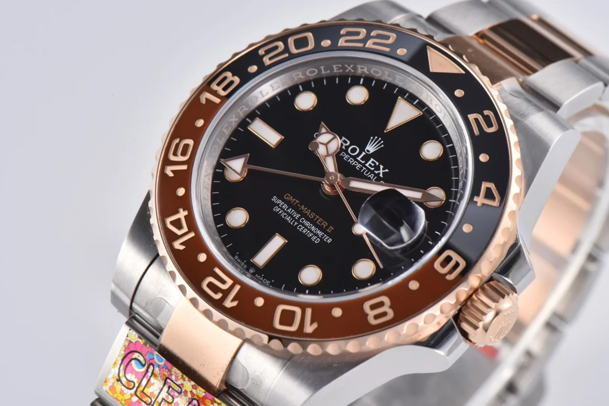 GMT Master II 126715CHNR “Rootbeer” in Everose Gold and Steel