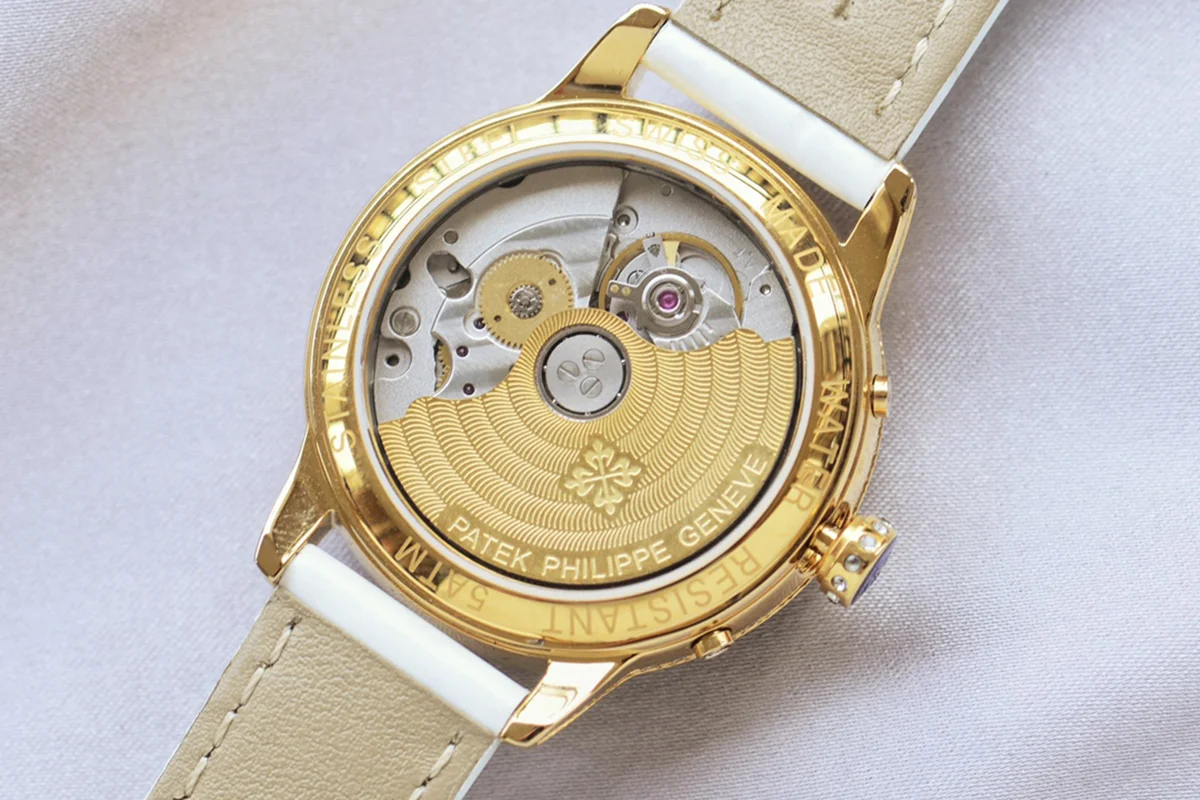 Grand Complications Ladies First Perpetual Calendar with Diamond Bezel in Yellow Gold on Leather Strap on Leather Strap