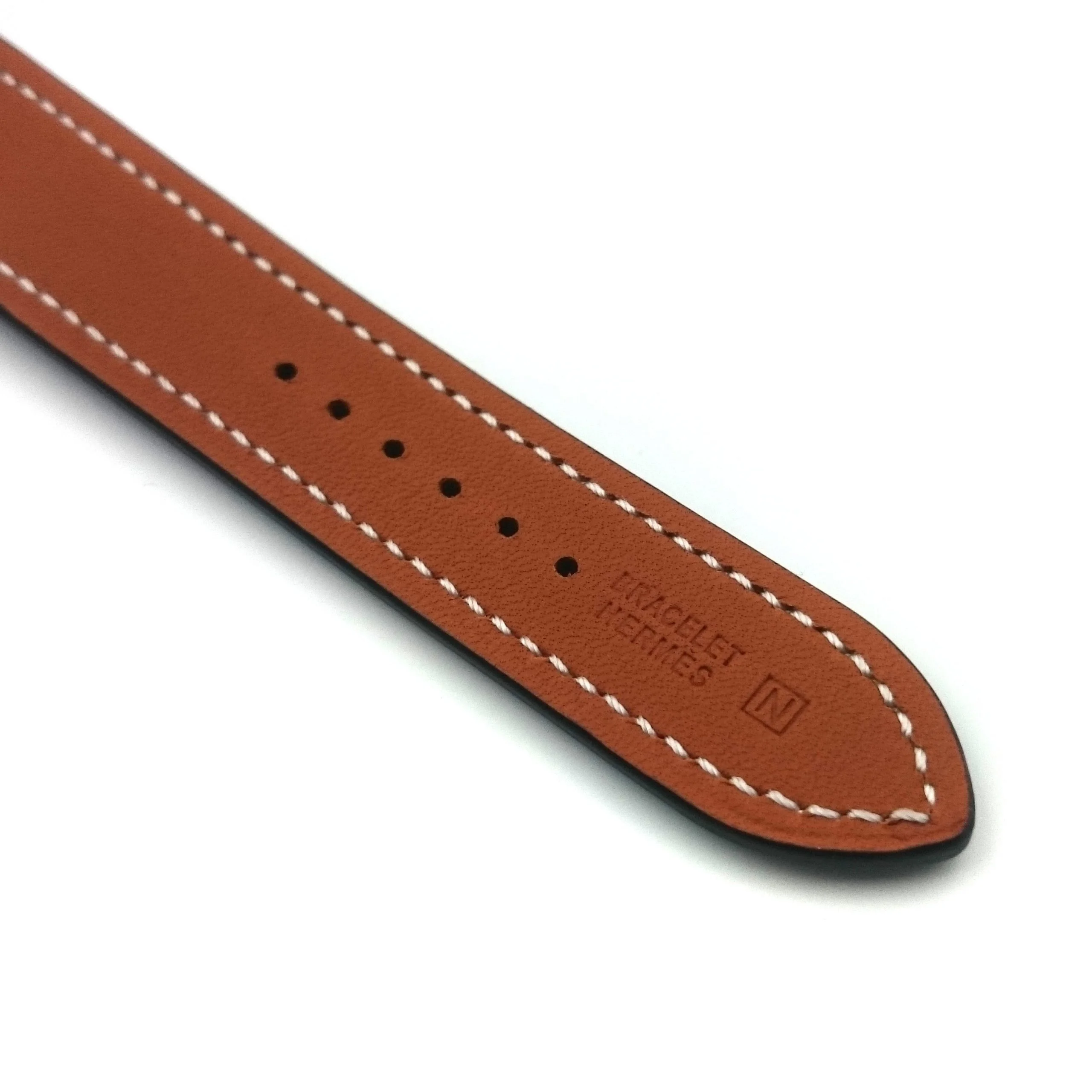 Heure H Rose Gold with Diamond Markers on Red Epsom Leather Strap