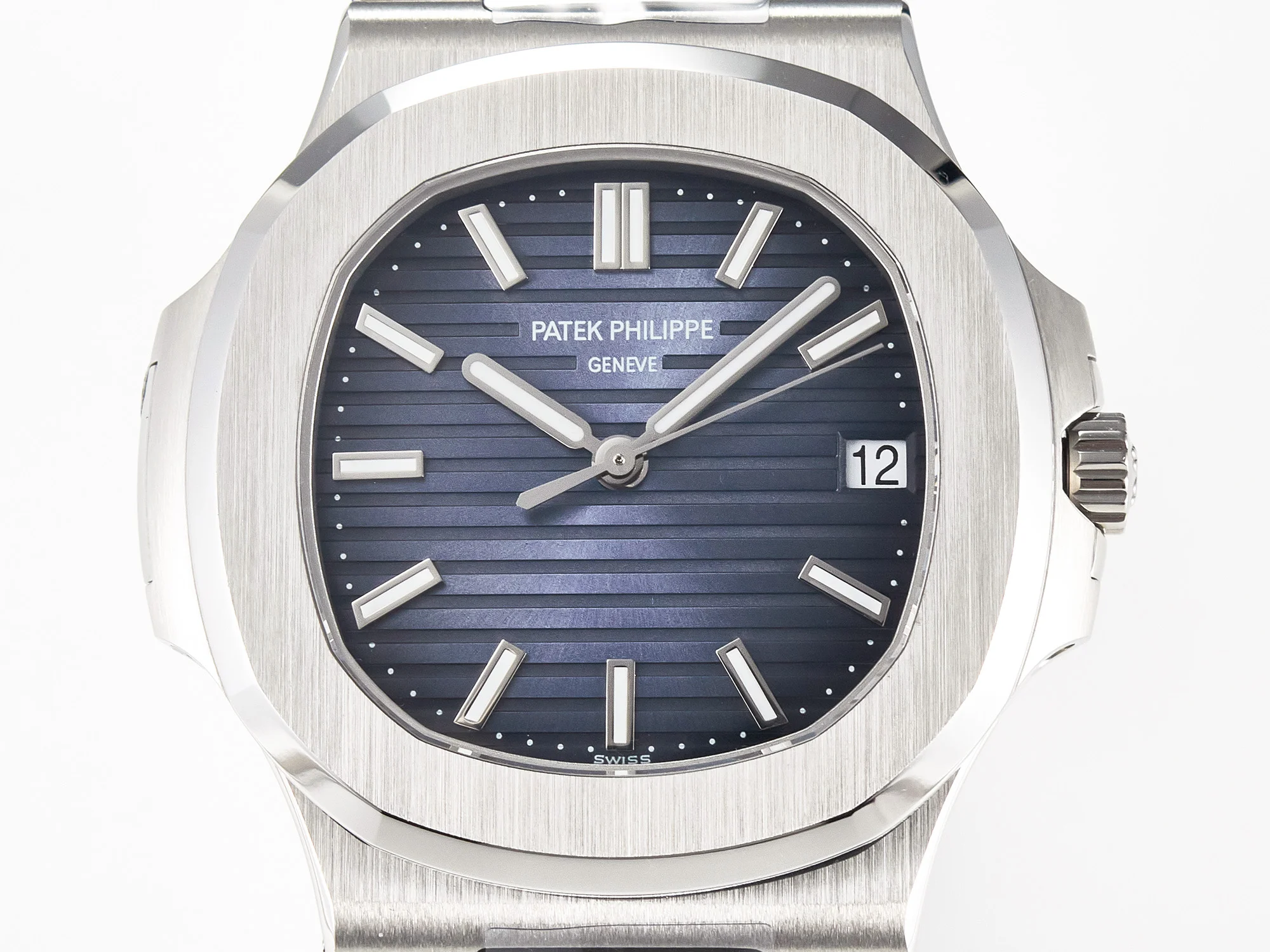 Nautilus 5711/1A-010 3KF 1:1 Best Edition Blue Textured Dial on SS Bracelet A324 Super Clone