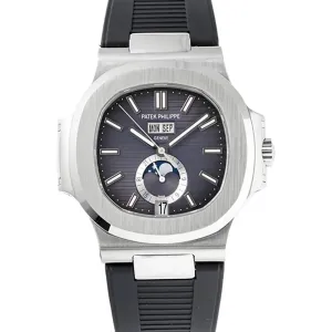 Nautilus 57261A-001 Grey Dial in Rubber Strap