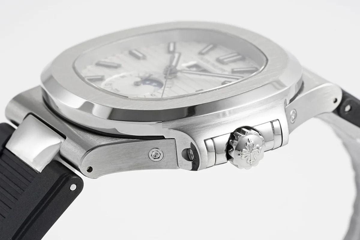 Nautilus 57261A-010 White Dial in Rubber Strap