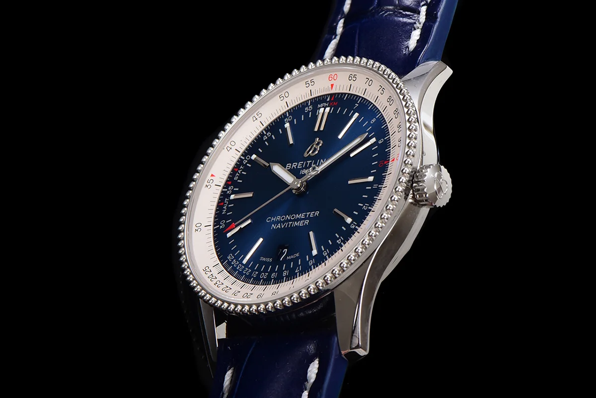 Navitimer Automatic 41 Blue and White Dial in Steel