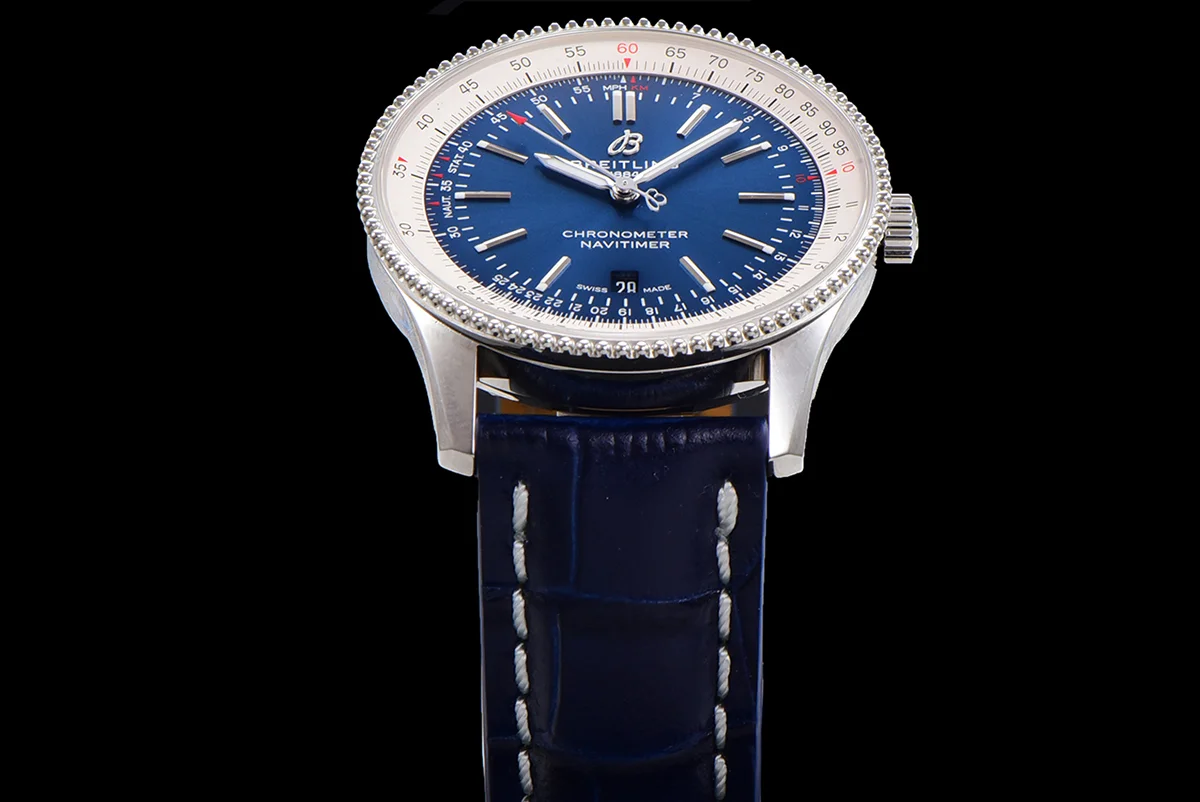 Navitimer Automatic 41 Blue and White Dial in Steel
