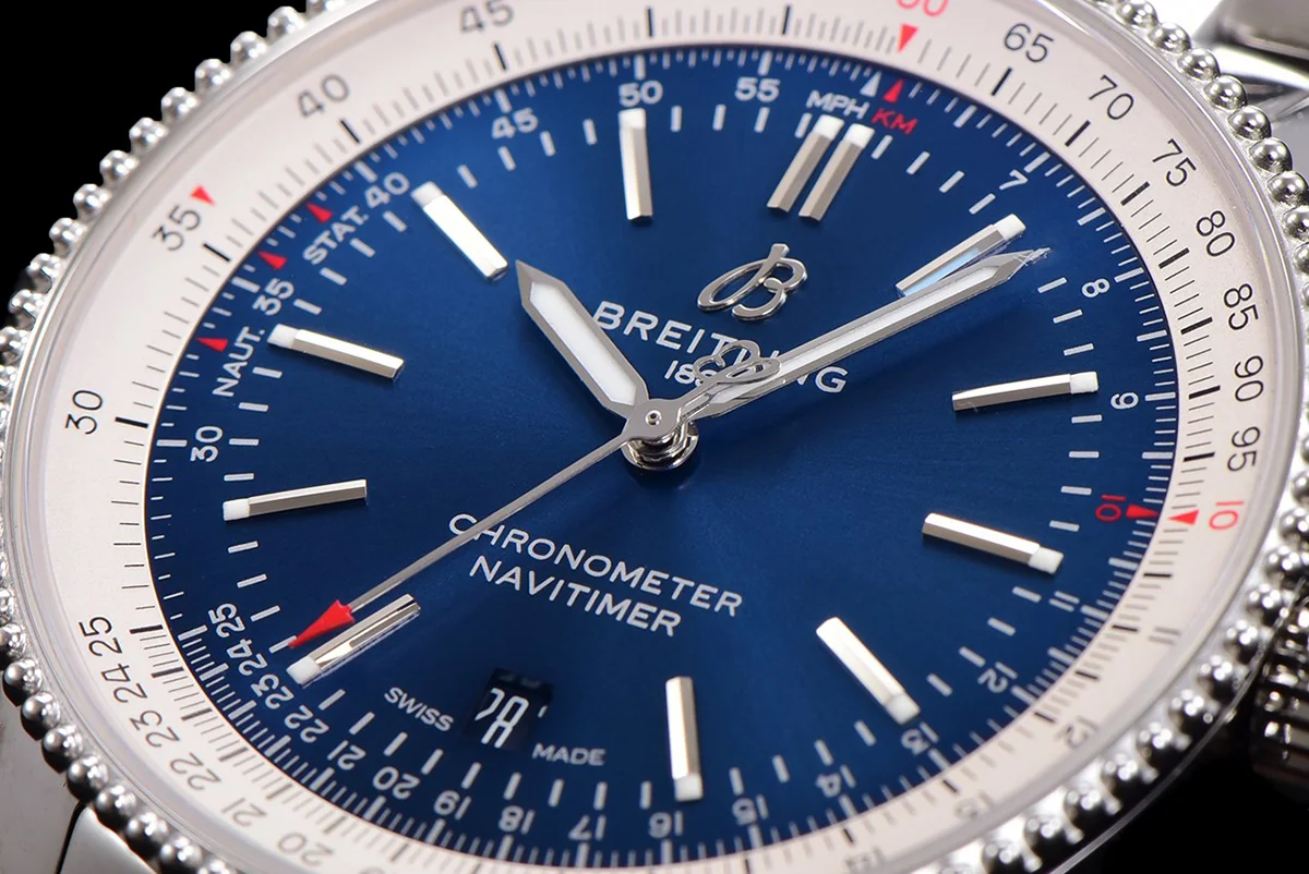 Navitimer Automatic 41 Blue Dial in Steel on Bracelet