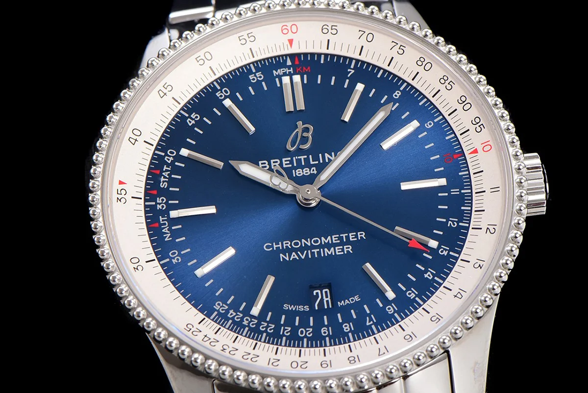 Navitimer Automatic 41 Blue Dial in Steel on Bracelet