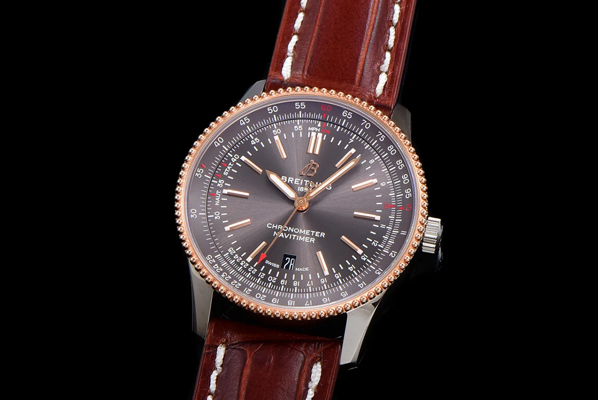 Navitimer Automatic 41 Slate Grey Dial in Rose Gold