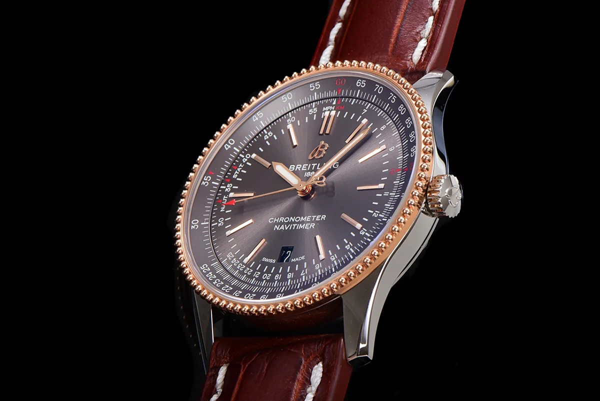 Navitimer Automatic 41 Slate Grey Dial in Rose Gold