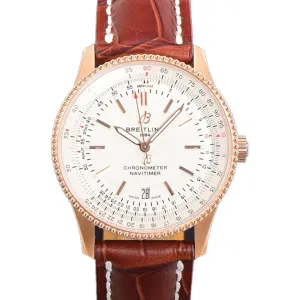 Navitimer Automatic 41 White Dial in Rose Gold