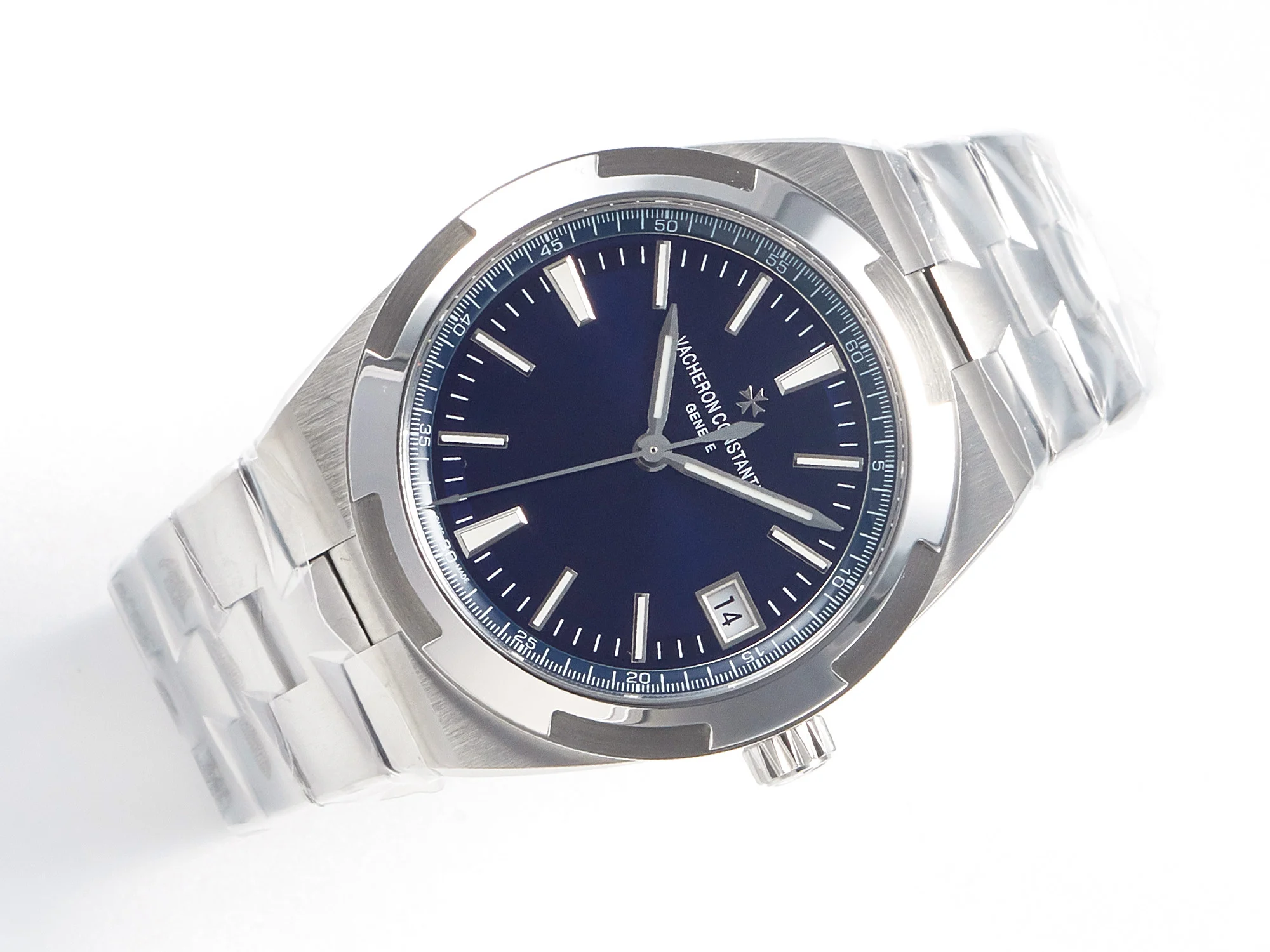 Overseas 4500V SS ZF 1:1 Best Edition Blue Dial on SS Bracelet A5100