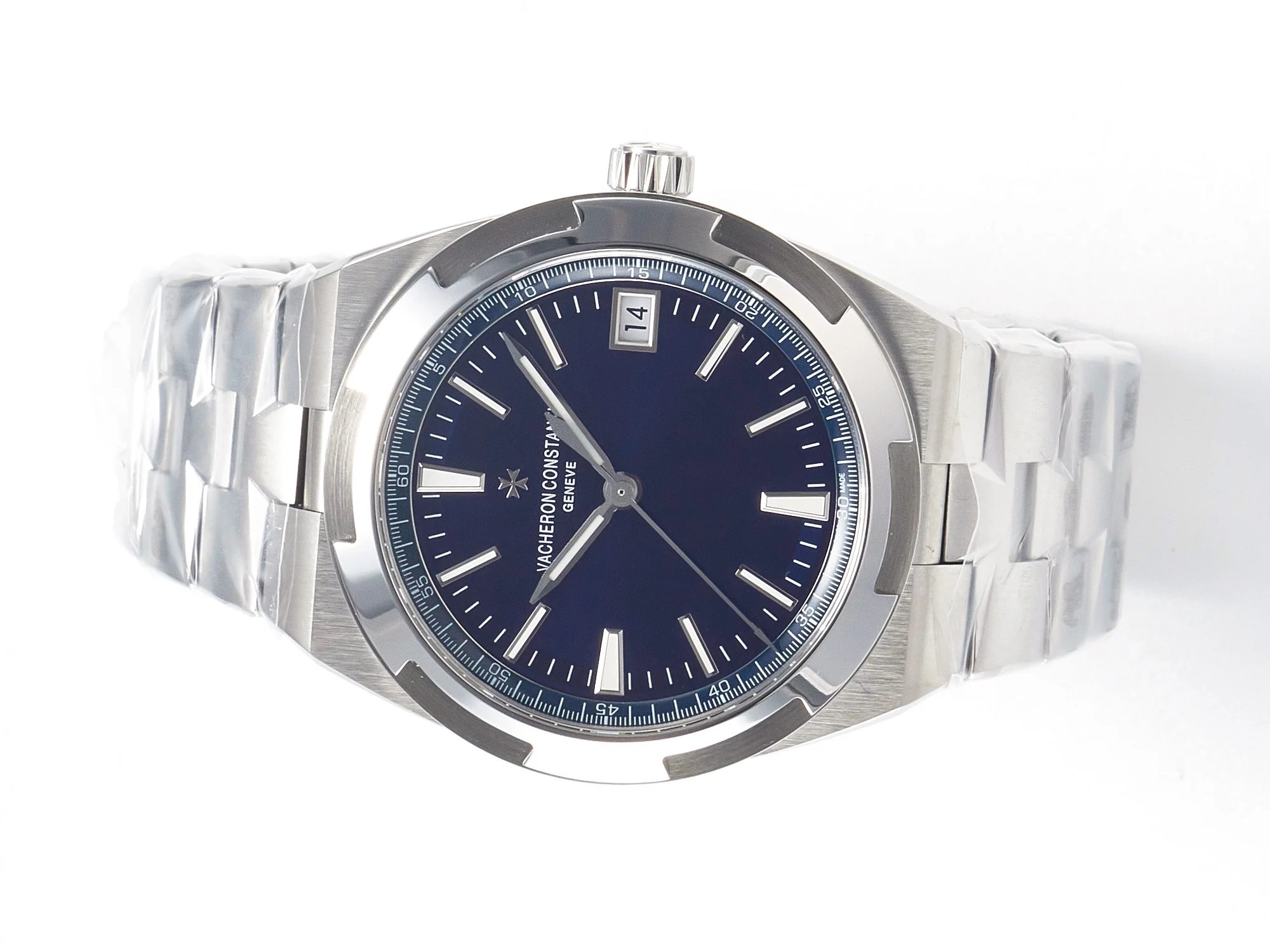Overseas 4500V SS ZF 1:1 Best Edition Blue Dial on SS Bracelet A5100