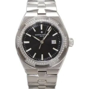 Overseas Black Dial Ref. 4205 35mm in Steel
