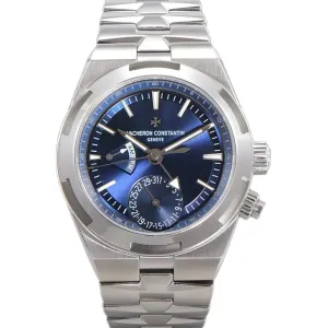 Overseas Dual Time Blue Dial in Steel Ref. 7900V/110A-B334