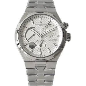Overseas Dual Time White Dial in Steel