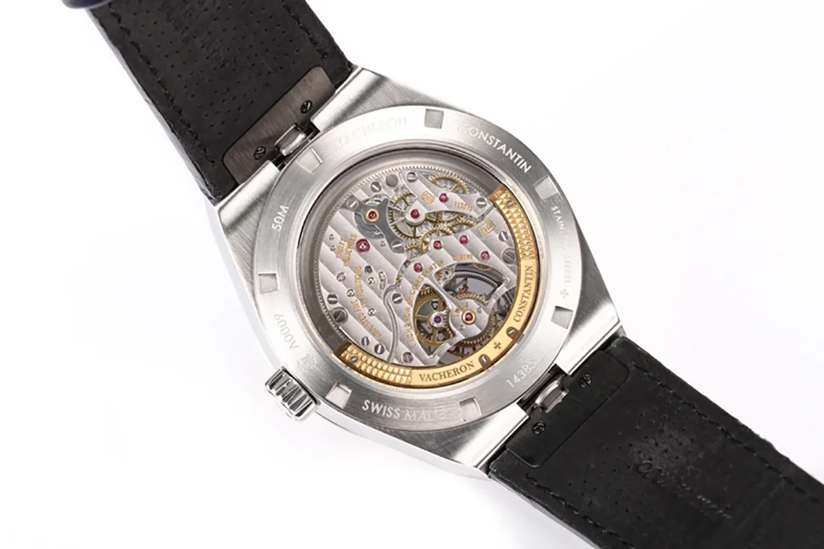 Overseas Tourbillion in Blue Leather Strap
