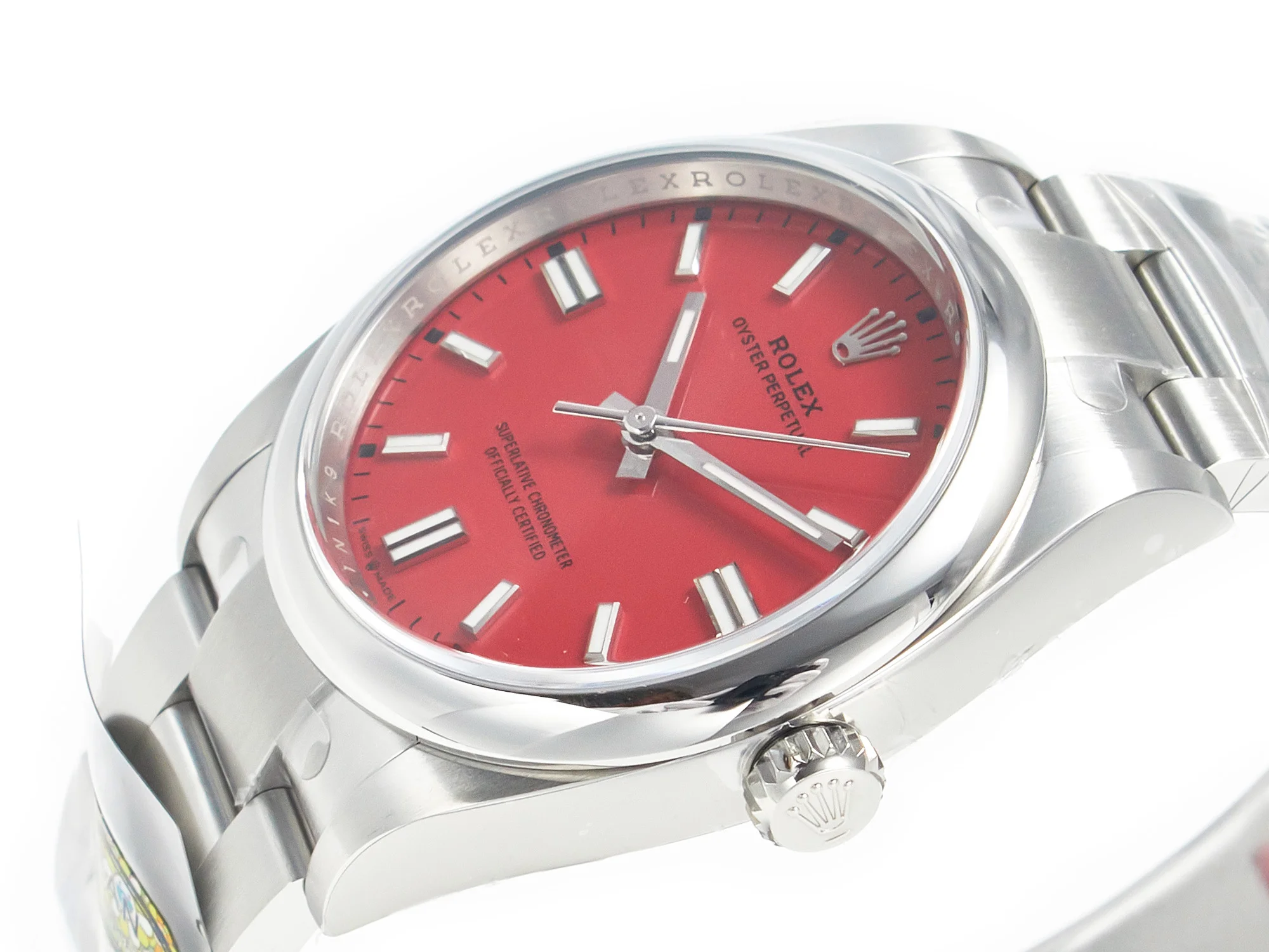 Oyster Perpetual 36mm 126000 Clean 1:1 Best Edition 904L Steel Red Dial on SS Bracelet VR3230