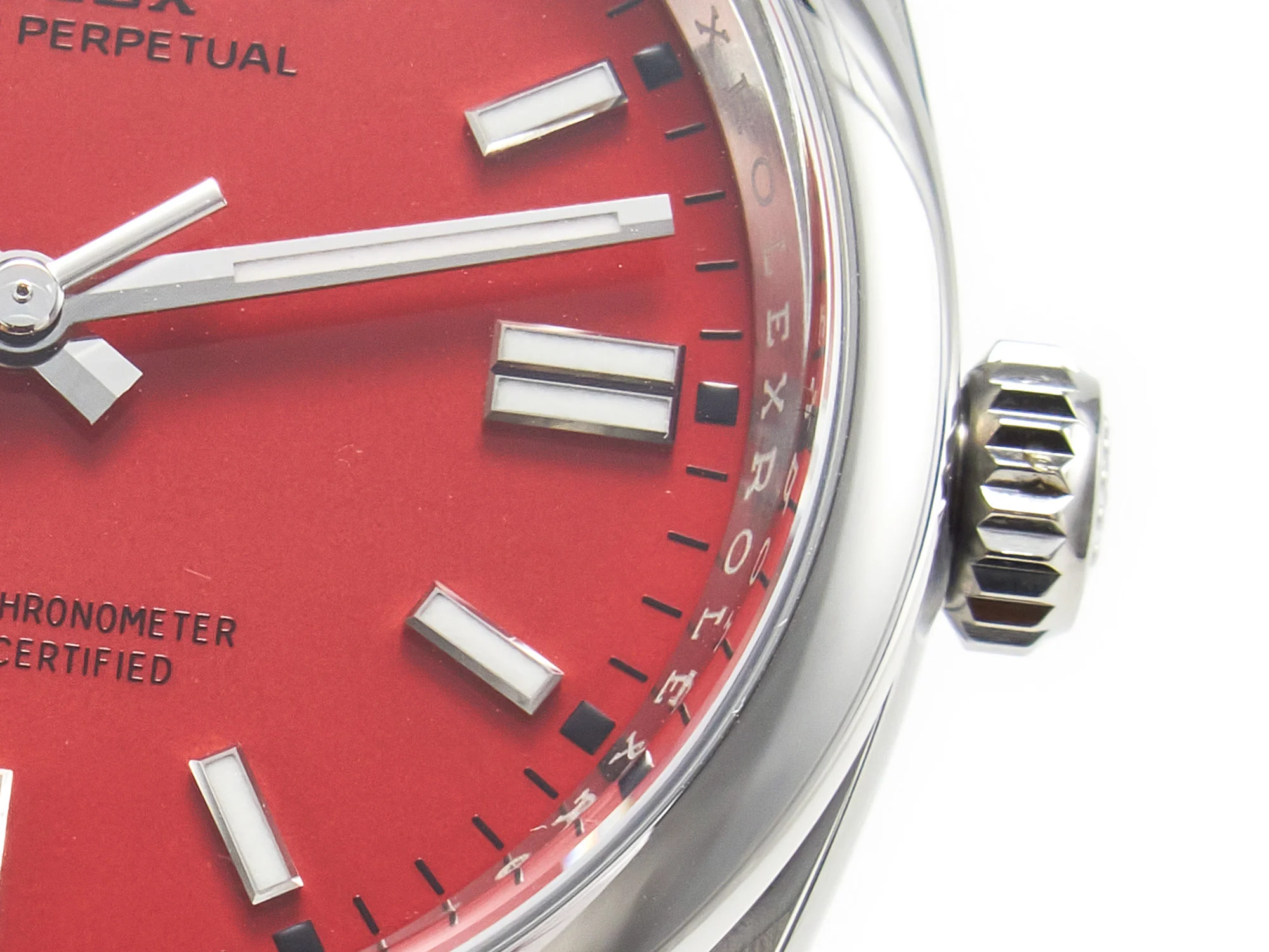 Oyster Perpetual 36mm 126000 Clean 1:1 Best Edition 904L Steel Red Dial on SS Bracelet VR3230